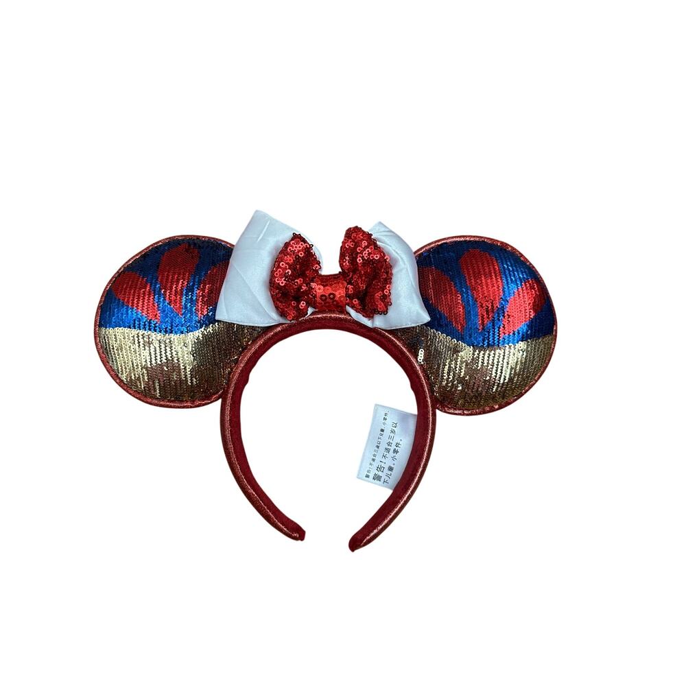 Hong Kong Disneyland Snow White Minnie Ears Sequin Headband Disney Parks HKDL